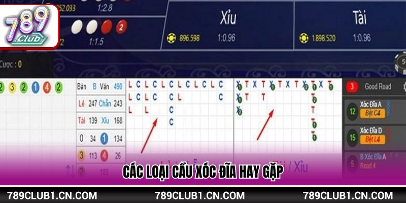 Những dạng cầu phổ biến khi chơi xóc đĩa