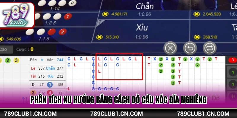 Cách dò cầu xóc đĩa qua việc soi cầu nghiêng